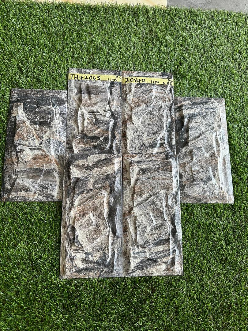 Grey & Rust Marble Stone Wall Tile — Tiles