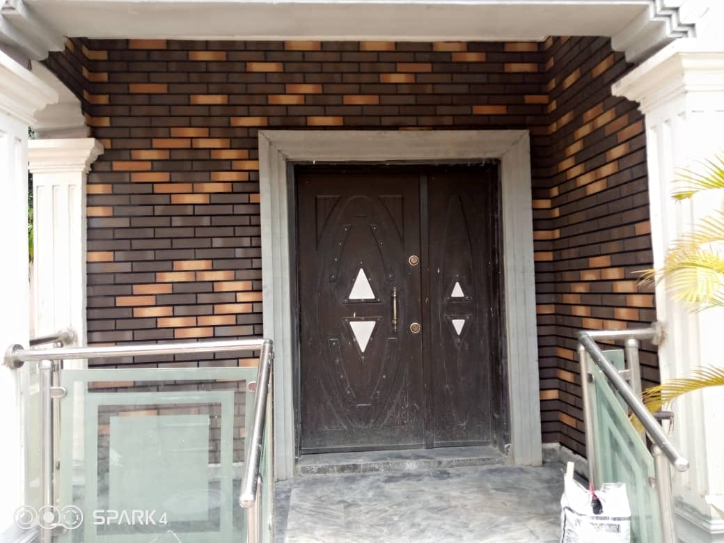 Ebony Diamond Panel Double Entry Door — Installations
