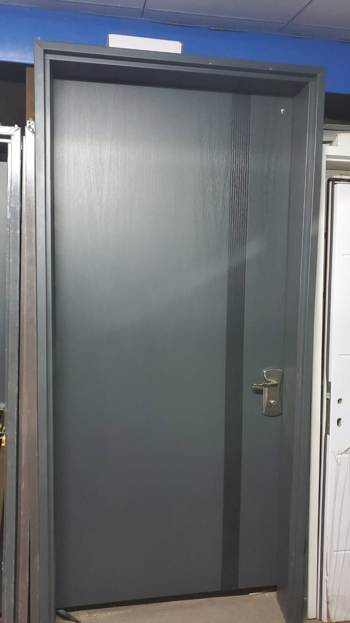 Slate Ribbed Accent Interior Door — Doors