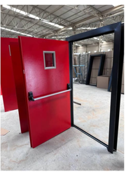 Crimson Vault Security Door — Doors