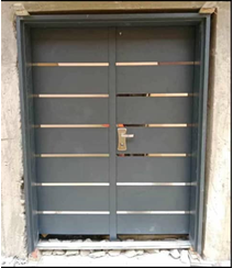 Bronze Bar Slate Double Door — Doors