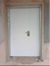 Classic Ivory Double Fortress Door — Doors