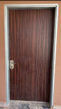 Mahogany Grain Steel Frame Door — Doors