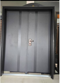 Graphite Double Fortress Door — Doors