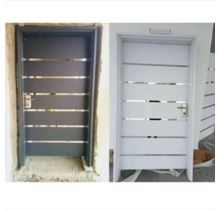 Chrome Slat Duo Security Doors — Doors