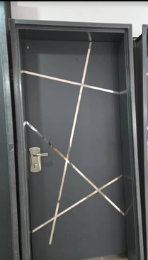 Graphite Criss-Cross Accent Door — Doors