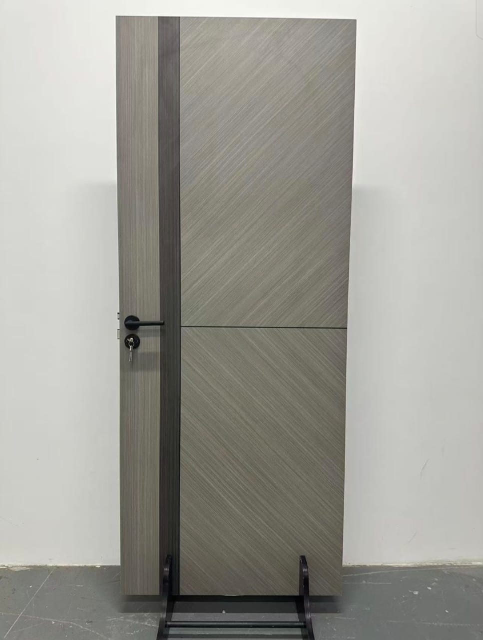 Graphite Twin-Tone Pivot Door — Doors