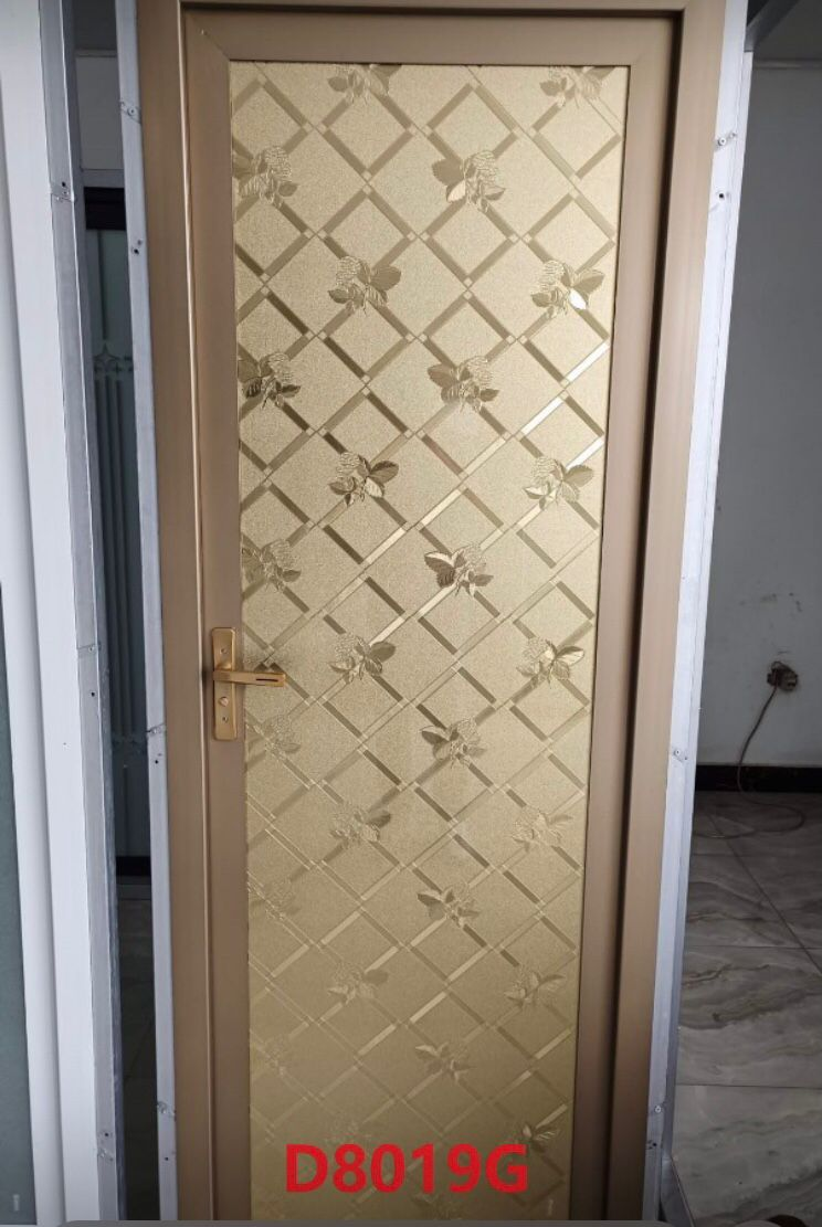 D8019G Gold Floral Lattice Door — Doors