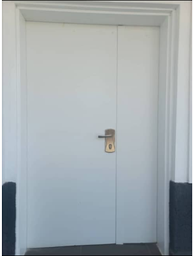 Ivory Twin Panel Door — Doors