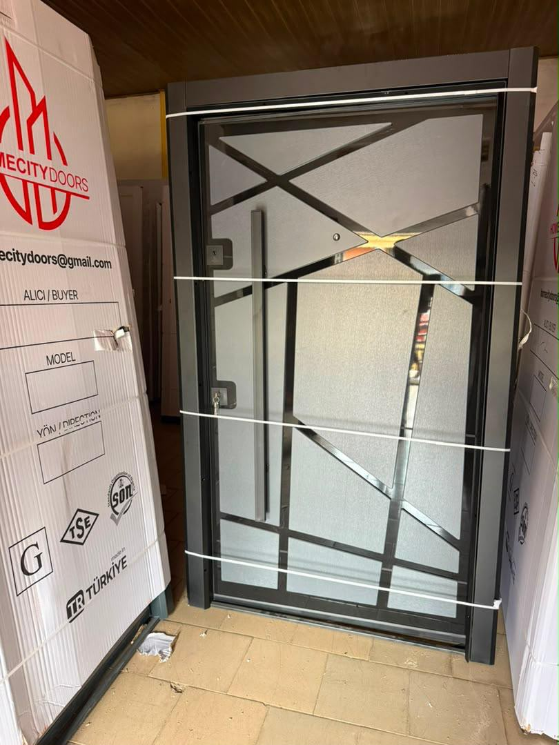 Homecity Geometric Pivot Door — Doors